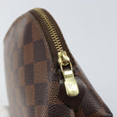 LOUIS VUITTON Damier Ebene Pochette Cosmetic PM Pouch N47516 LV Auth bs32938-8