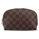 LOUIS VUITTON Damier Ebene Pochette Cosmetic PM Pouch N47516 LV Auth bs32938-13