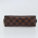 LOUIS VUITTON Damier Ebene Pochette Cosmetic PM Pouch N47516 LV Auth bs32938-6