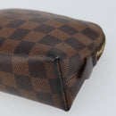 LOUIS VUITTON Damier Ebene Pochette Cosmetic PM Pouch N47516 LV Auth bs32938-7