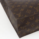 LOUIS VUITTON Monogram Sac Plat Hand Bag M51140 LV Auth bs32940-16