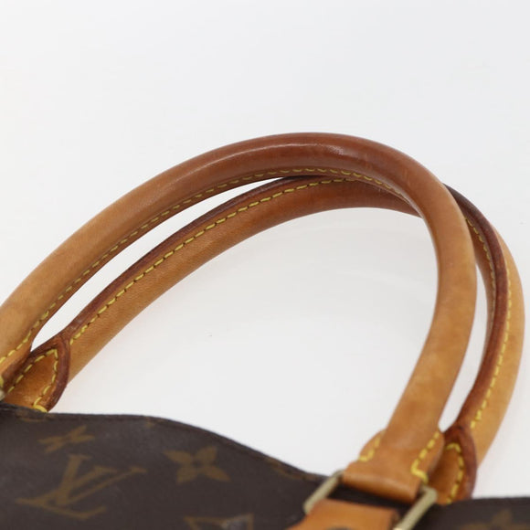 LOUIS VUITTON Monogram Sac Plat Hand Bag M51140 LV Auth bs32940