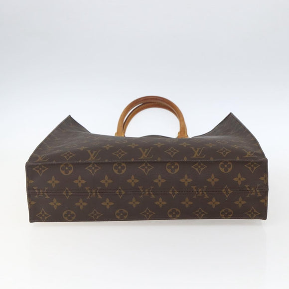 LOUIS VUITTON Monogram Sac Plat Hand Bag M51140 LV Auth bs32940