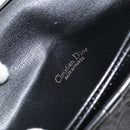 Christian Dior Pouch Nylon Leather Black Gold Auth bs32945-11