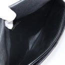 Christian Dior Pouch Nylon Leather Black Gold Auth bs32945-12