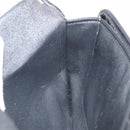 Christian Dior Pouch Nylon Leather Black Gold Auth bs32945-19