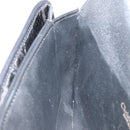 Christian Dior Pouch Nylon Leather Black Gold Auth bs32945-20