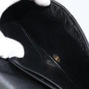 Christian Dior Pouch Nylon Leather Black Gold Auth bs32945-22