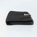 Christian Dior Pouch Nylon Leather Black Gold Auth bs32945-4