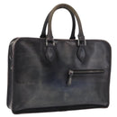 Berluti Hand Bag Leather Navy Auth bs32949-1