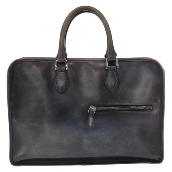 Berluti Hand Bag Leather Navy Auth bs32949
