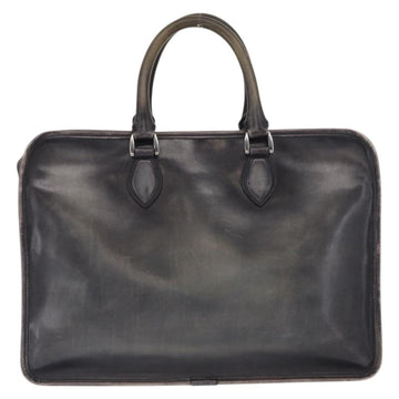 Berluti Hand Bag Leather Navy Auth bs32949 - 0