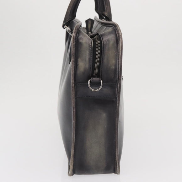 Berluti Hand Bag Leather Navy Auth bs32949