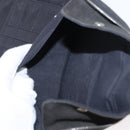 HERMES Perth GM Long Wallet Canvas Black Auth bs32950-11