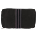 HERMES Perth GM Long Wallet Canvas Black Auth bs32950-13