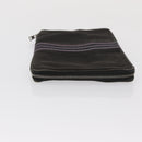 HERMES Perth GM Long Wallet Canvas Black Auth bs32950-3