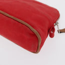 HERMES Bolide PM Pouch Canvas Red Auth bs32951-11