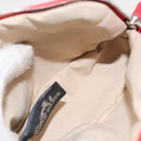 HERMES Bolide PM Pouch Canvas Red Auth bs32951-14