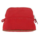 HERMES Bolide PM Pouch Canvas Red Auth bs32951-3