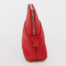 HERMES Bolide PM Pouch Canvas Red Auth bs32951-4