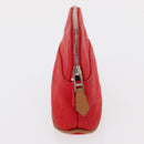 HERMES Bolide PM Pouch Canvas Red Auth bs32951-5