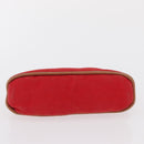 HERMES Bolide PM Pouch Canvas Red Auth bs32951-7