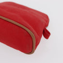 HERMES Bolide PM Pouch Canvas Red Auth bs32951-9