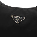 PRADA Umhängetasche Nylon Schwarz Silber Auth bs32954-17