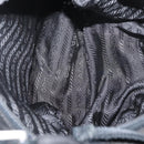 PRADA Umhängetasche Nylon Schwarz Silber Auth bs32954-11