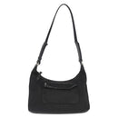 PRADA Umhängetasche Nylon Schwarz Silber Auth bs32954-2