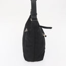 PRADA Umhängetasche Nylon Schwarz Silber Auth bs32954-3