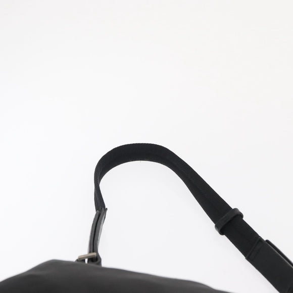 PRADA Umhängetasche Nylon Schwarz Silber Auth bs32954