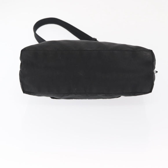 PRADA Umhängetasche Nylon Schwarz Silber Auth bs32954