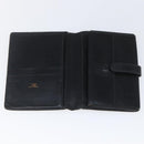 HERMES Saumur Diane Wallet Leather Black Auth bs32957-8