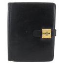HERMES Saumur Diane Wallet Leather Black Auth bs32957-13