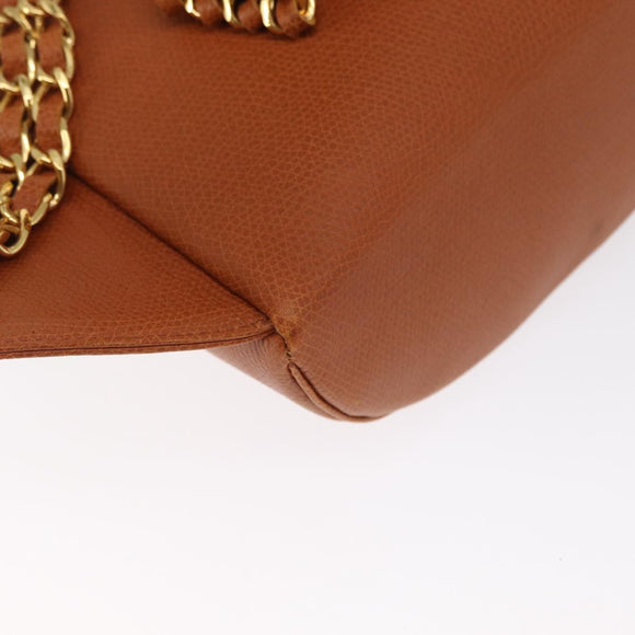 MCM Body Bag Leather Brown Gold Auth bs32963