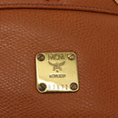 MCM Body Bag Leather Brown Gold Auth bs32963-12