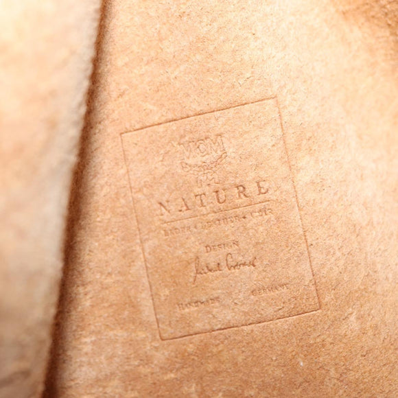 MCM Body Bag Leather Brown Gold Auth bs32963