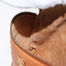 MCM Body Bag Leather Brown Gold Auth bs32963-19