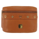 MCM Body Bag Leather Brown Gold Auth bs32963-13