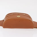 MCM Body Bag Leather Brown Gold Auth bs32963-5