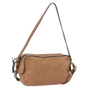 Chloe Shoulder Bag Leather Brown Gold Auth bs32964-1