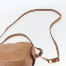 Chloe Shoulder Bag Leather Brown Gold Auth bs32964-10
