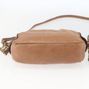 Chloe Shoulder Bag Leather Brown Gold Auth bs32964-11