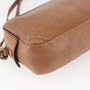 Chloe Shoulder Bag Leather Brown Gold Auth bs32964-15