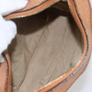 Chloe Shoulder Bag Leather Brown Gold Auth bs32964-17