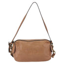 Chloe Shoulder Bag Leather Brown Gold Auth bs32964-2