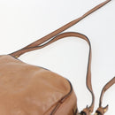 Chloe Shoulder Bag Leather Brown Gold Auth bs32964-8
