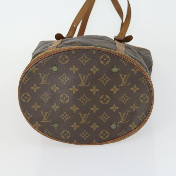 LOUIS VUITTON Monogram Bucket GM Shoulder Bag M42236 LV Auth bs32965