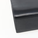 CARTIER Hand Bag Leather Black Silver Auth bs32968-11